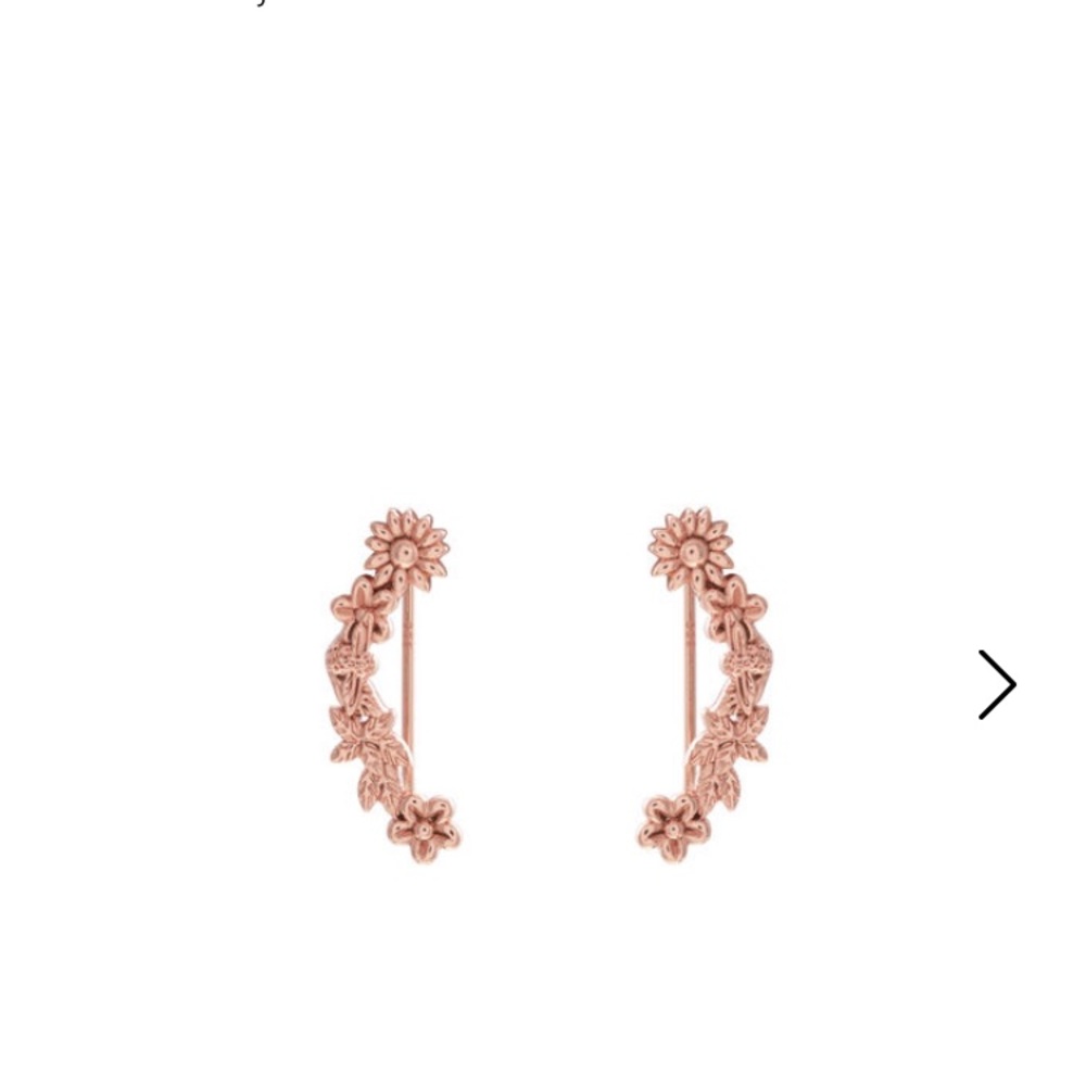 Olivia Burton Bee Bloom Crawler Earrings Rose Gold